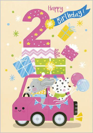 Picture of HAPPY 2ND BIRTHDAY CARD